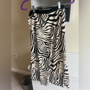 Jupiter Blue Black Multi Maxi Skirt